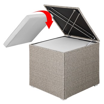 Záhradný box CUBE krémová 1