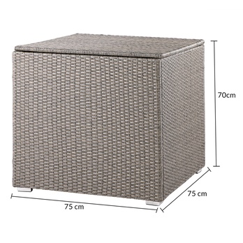 Záhradný box CUBE krémová 8