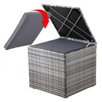 Záhradný box CUBE sivá 1