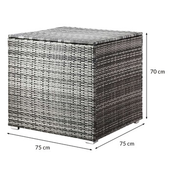 Záhradný box CUBE sivá 6