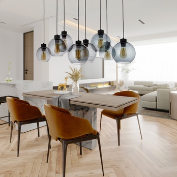 Závesné svietidlo CUBUS 8 čierna/sivá 2