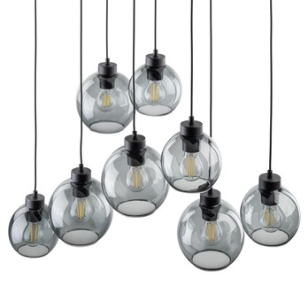 Závesné svietidlo CUBUS 8 čierna/sivá 5