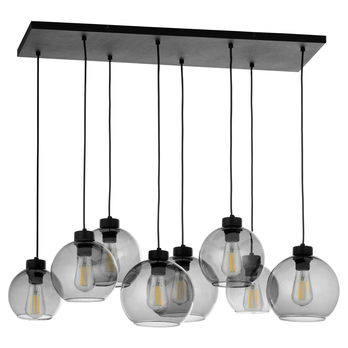 Závesné svietidlo CUBUS 8 čierna/sivá 6