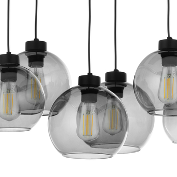 Závesné svietidlo CUBUS 8 čierna/sivá 7