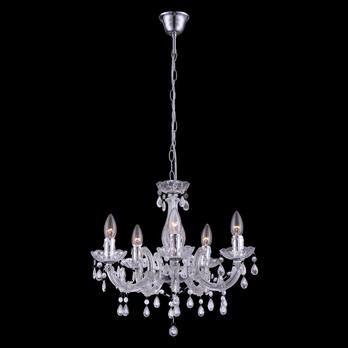 Závesné svietidlo CUIMBRA II chróm/priehľadná 3