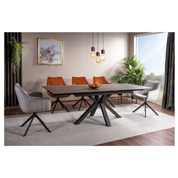 Jedálenský stôl CULEMBES hnedá/čierna 1