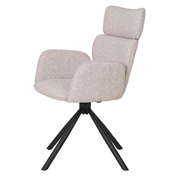 Jedálenská stolička CURDUBO piesková/čierna 3