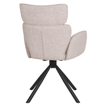 Jedálenská stolička CURDUBO piesková/čierna 4