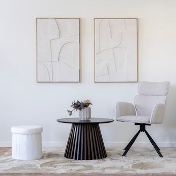 Jedálenská stolička CURDUBO piesková/čierna 6