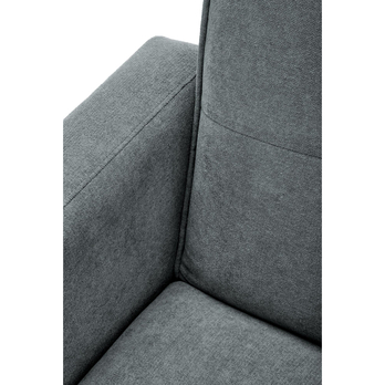 Pohovka s taburetom CURNILAES sivá 8