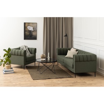 Konferenčný stolík CUXTON sivá/čierna 1