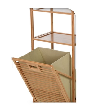 Kúpeľňový regál CYRIL bambus 1