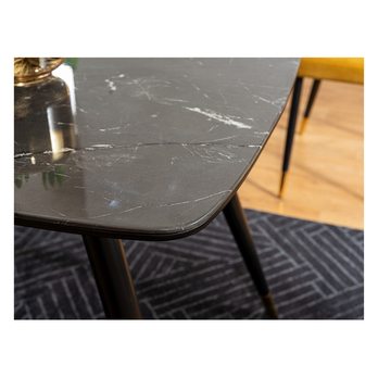 Jedálenský stôl CYRYL 1 čierny mramor/čierna 2