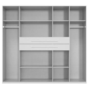 Šatníková skriňa DAGAT 621 sivá/grafitová 2
