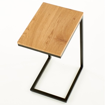 Prístavný stolík DAIMON dub zlatý/čierna 1