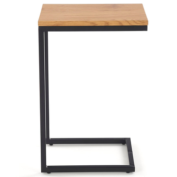 Prístavný stolík DAIMON dub zlatý/čierna 2