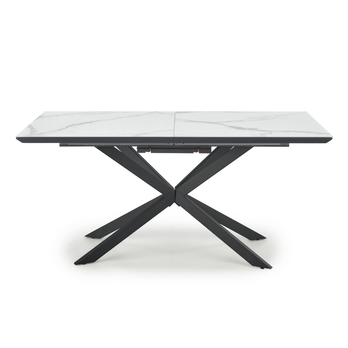 Jedálenský stôl DAISIL biely mramor/čierna 3