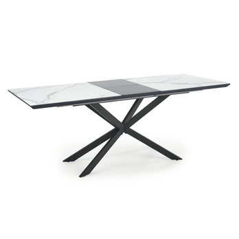 Jedálenský stôl DAISIL biely mramor/čierna 4