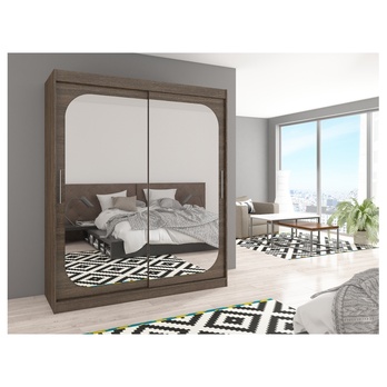 Šatníková skriňa DALENA čokoládovo hnedá 3