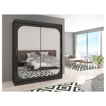 Šatníková skriňa DALENA čierna 3