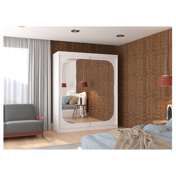 Šatníková skriňa DALENA biela 1