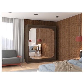 Šatníková skriňa DALENA čokoládovo hnedá 1