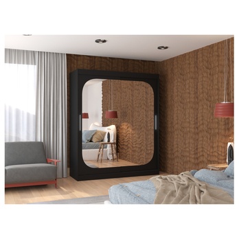 Šatníková skriňa DALENA čierna 1