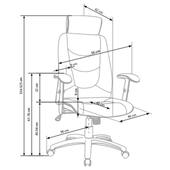 Kancelárske kreslo DALIA 2 tmavosivá 3