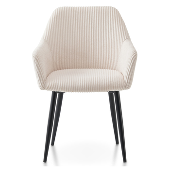 Jedálenská stolička DALMA krémová/čierna 1