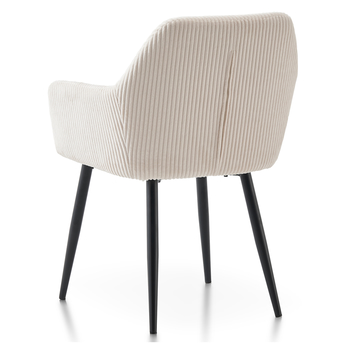 Jedálenská stolička DALMA krémová/čierna 3