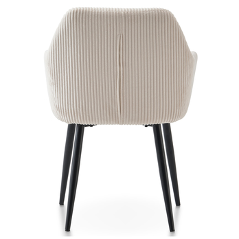 Jedálenská stolička DALMA krémová/čierna 4