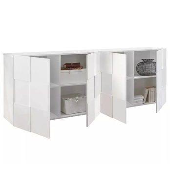 Komoda DAMA 10 biela lesklá 2