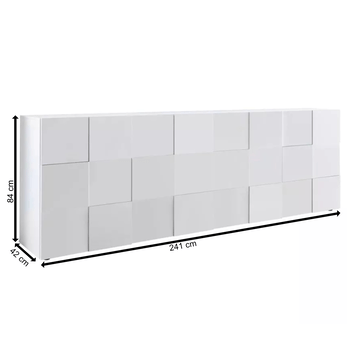 Komoda DAMA 10 biela lesklá 6