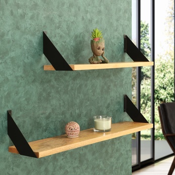 Nástenná polica DANAL mango, šírka 50 cm 1