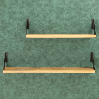 Nástenná polica DANAL mango, šírka 50 cm 2