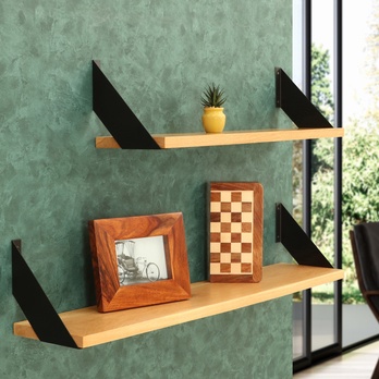 Nástenná polica DANAL dub, šírka 100 cm 1