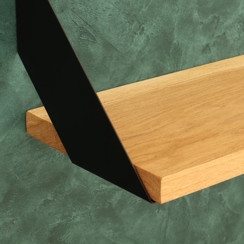 Nástenná polica DANAL dub, šírka 125 cm 3