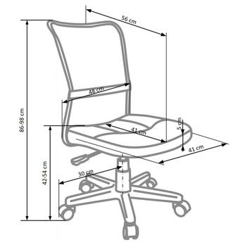 Detská stolička DANGU sivá 2