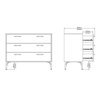 Komoda DANIELA I matná čierna 8