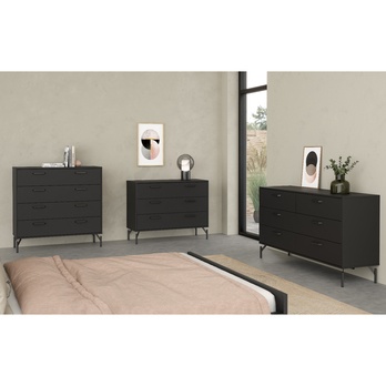 Komoda DANIELA I matná čierna 9