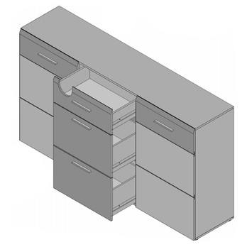 Komoda DANTE dub antik/touchwood 2