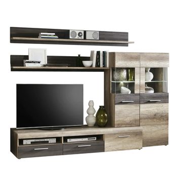 Obývacia stena DANTE dub antik/touchwood 3