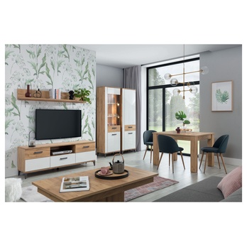 Jedálenský stôl DARCY zlatý remeselný dub 1