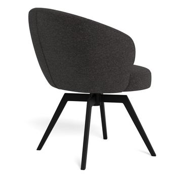 Jedálenská stolička DARLENE antracitová/matná čierna 4