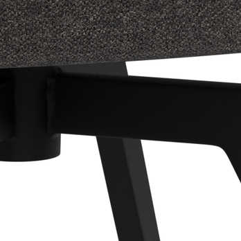 Jedálenská stolička DARLENE antracitová/matná čierna 6