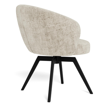 Jedálenská stolička DARLENE béžová/matná čierna 4
