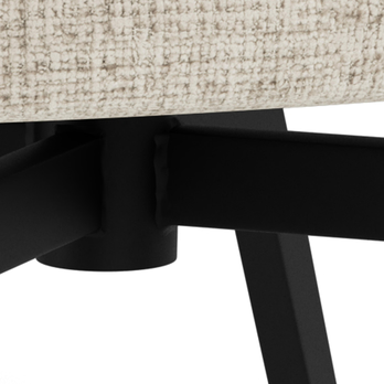 Jedálenská stolička DARLENE béžová/matná čierna 6