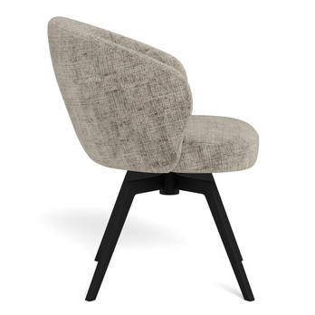 Jedálenská stolička DARLENE sivá/matná čierna 5