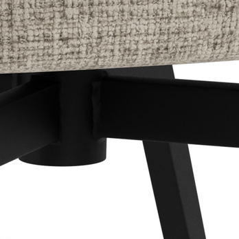 Jedálenská stolička DARLENE sivá/matná čierna 8