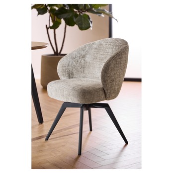 Jedálenská stolička DARLENE sivá/matná čierna 9